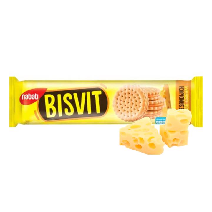 

Nabati Bisvit Biskuit Sandwich Cheese Cream 144 gr