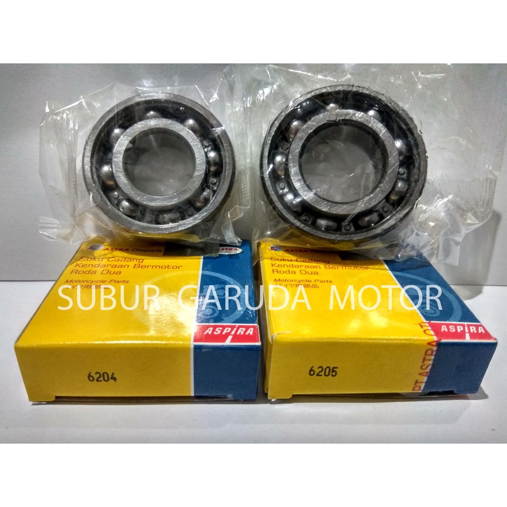 LAHER SKF ASPIRA 6204 6205 KRUG AS KAZE BLITZ JOY ATHLETE KUALITAS ORISINIL BEARING BALL ASTRA OTOPA