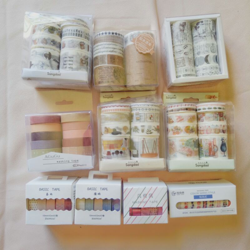 

KIANDAA WT0008 [1 ROLL] WASHI TAPE WASHITAPE SELOTIP MOTIF WARNA WARNI SCRAPBOOK MOTIF GRID POLOS KOREA JURNAL