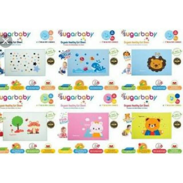 Sugarbaby cot sheet perlak ondo karet organik alas ompol