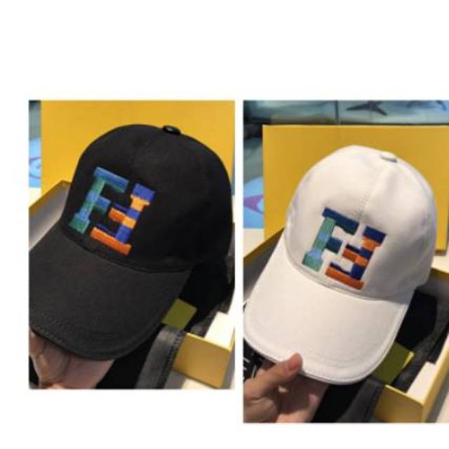 Fendi Logo Baseball Hat / Topi Pria Wanita / Super Mirror Quality