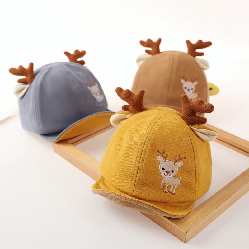 Topi Baseball Bayi Rusa tanduk Deer lucu