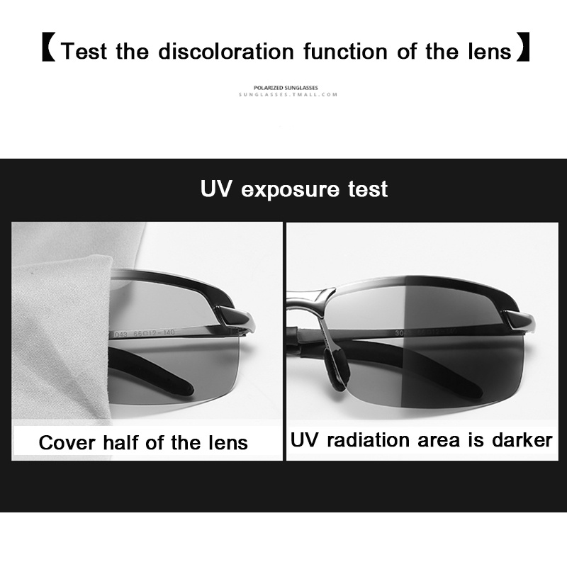 [✅READY STOCK] Kacamata Pria Berubah Warna  Mengemudi Terpolarisasi Semua Cocok Berkendara Perlindungan UV  Penjualan Panas Mode