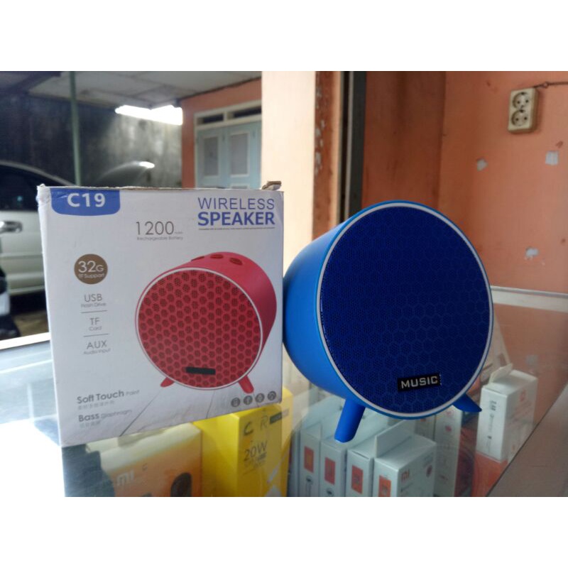 SPEAKER BLUETOOTH C19/SUPER BASS PORTABLE WIRELESS SPEAKER C19