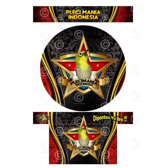 DECAL STIKER TEBOK PLECI