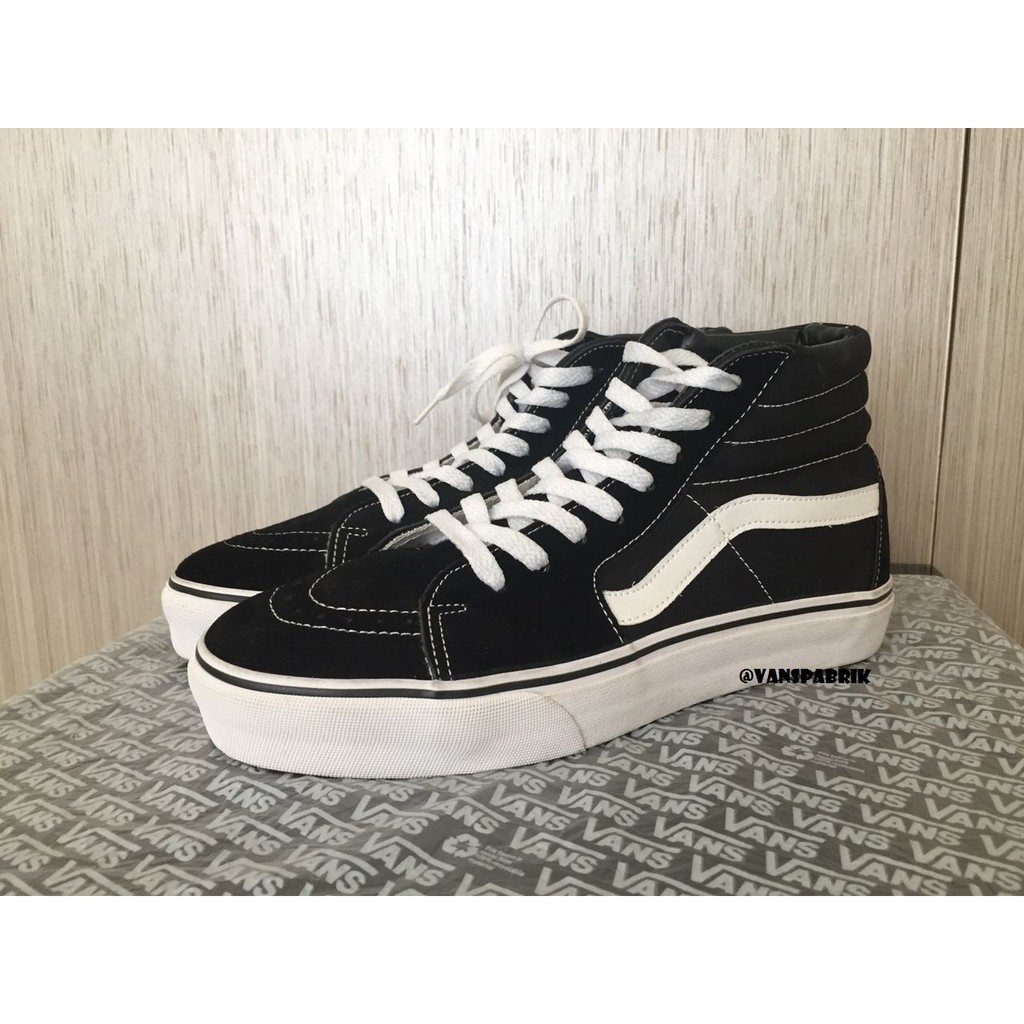 Vans Classic Sk8 Old Skool Black White Hi OS BW High Hitam