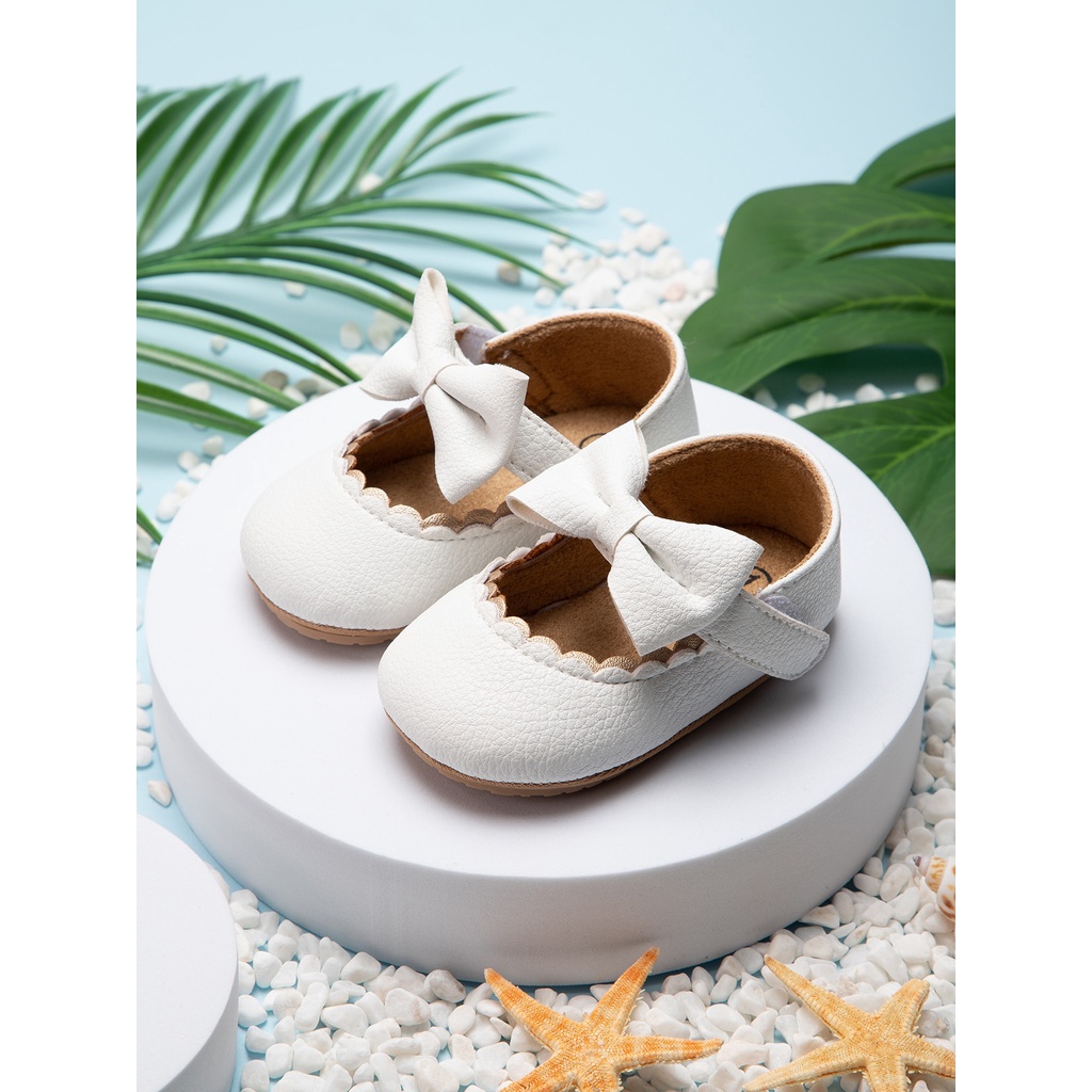 Sepatu Bayi / Sepatu Bayi Prewalker / Baby Shoes Perempuan Umur 2 - 15 Bulan Model Flat/Slip On Pita  Lucu dan Terbaru