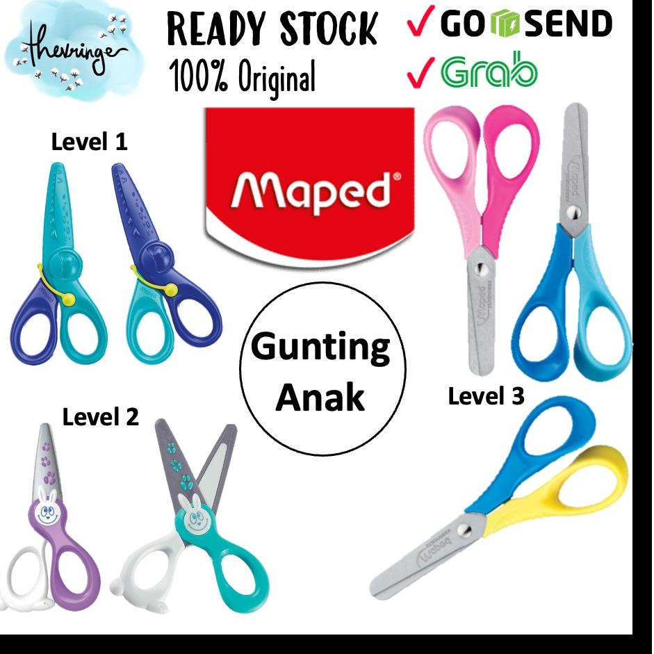 

[PRODUK JF089] Maped Safety Scissors Belajar Gunting Anak 2 Tahun Kidi Cut Kidi Pulse Vivo 3D Menggunting LBZ