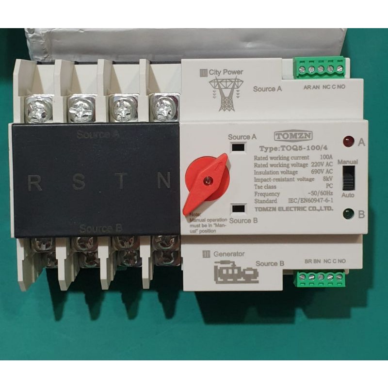 TOMZN ATS Automatic Transfer Switch 4P