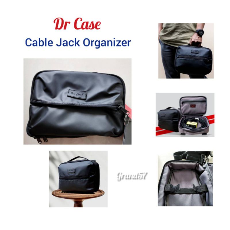 Tas kabel jack gitar bass drcase pedal efek organizer dr case
