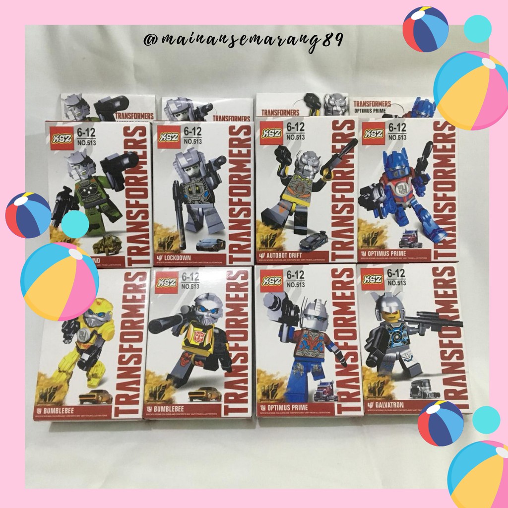Lego KSZ Transformers ( Optimus Prime , Bumblebee , Galvatron , Autobot , Lockdown )