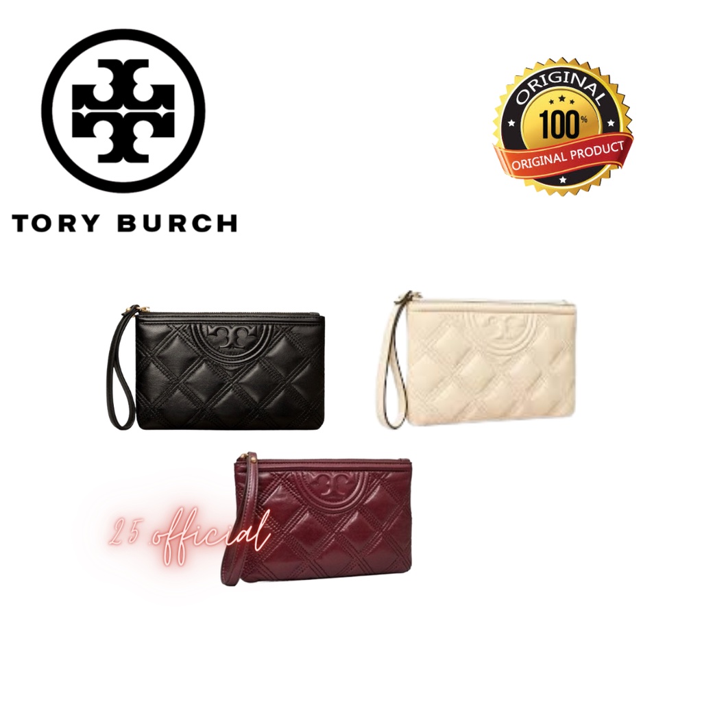 [ORIGINAL] TORY BURCH Soft Fleming Wrislet Glazed Tory Burch Clutch / Tory Burch Wallet