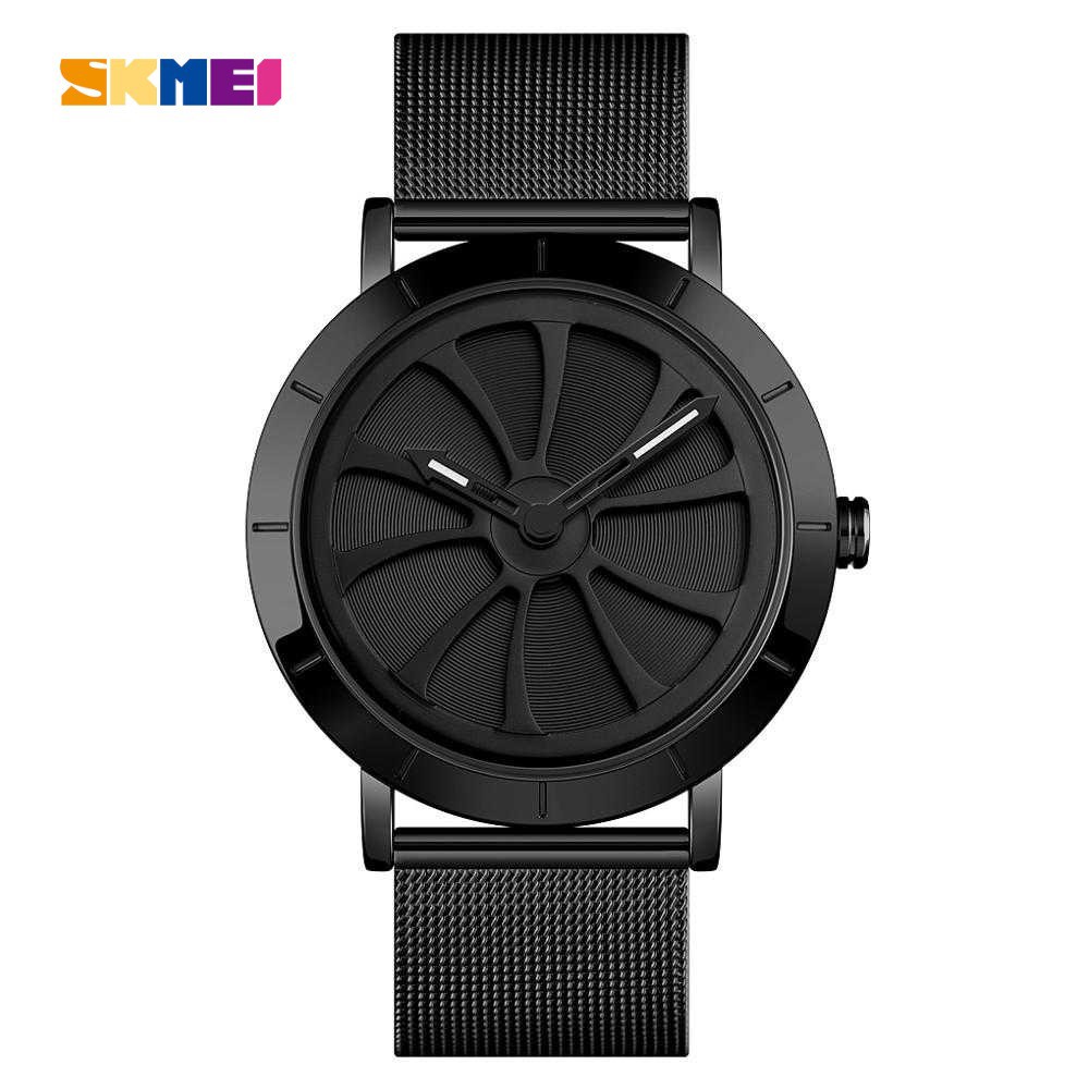 [FST] SKMEI Jam Tangan Analog Pria Strap Stainless Steel - 9204