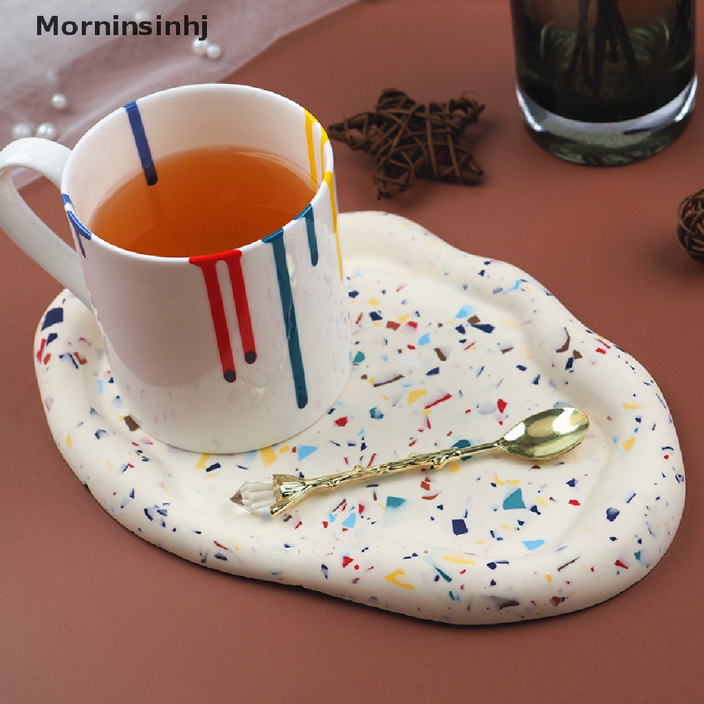 Mornin DIY Resin Irregular Clouds Plate Tray Tea Coaster Piring Perhiasan Cetakan Silikon id