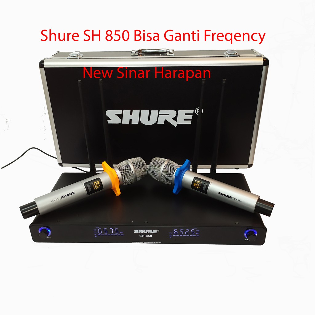 Mic wireless shure sh 850 bisa ganti freqency /mic shure 850 uhf/ mickrofon wireless shure sh 850/