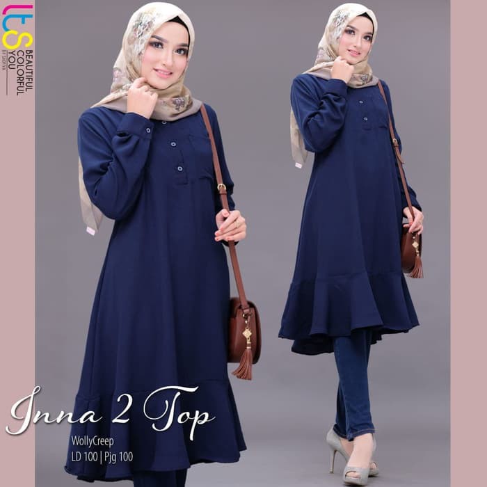 Atasan Tunik Inna Top Ori Lts By Shofiya