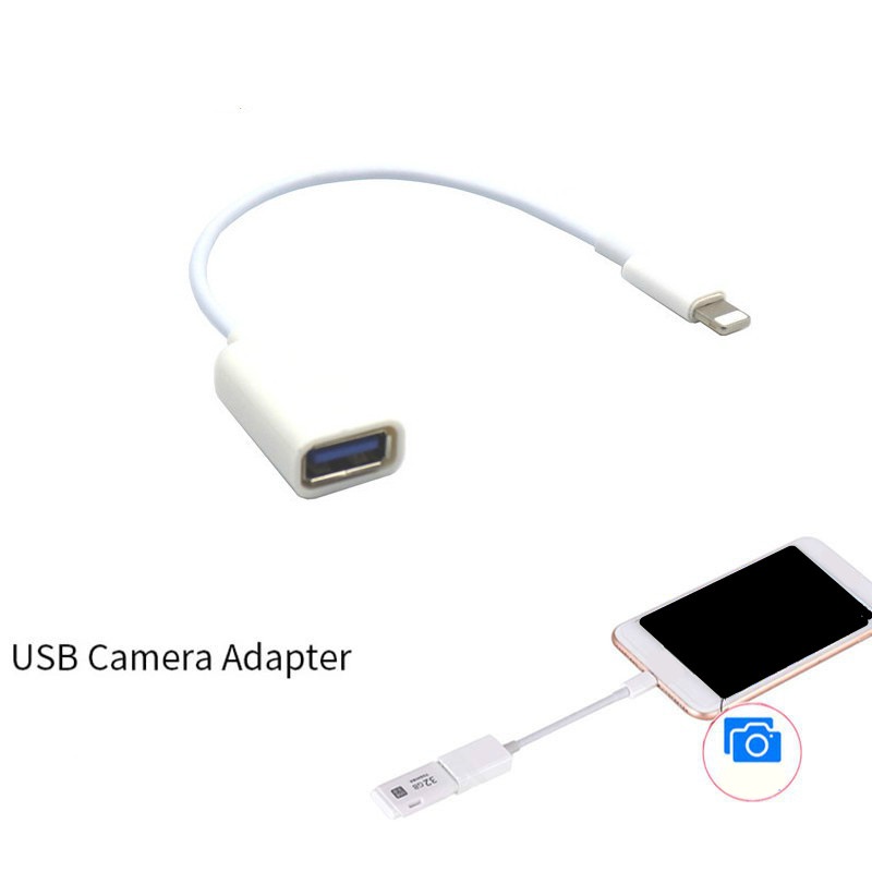 Kabel Adapter OTG iP Ke USB Female Untuk Smartphone