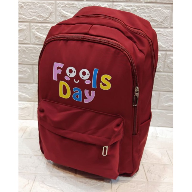 TAS RANSEL UK.P.29cm T.43cm L.17cm FOOLS DAY//TAS RANSEL BACKPACK