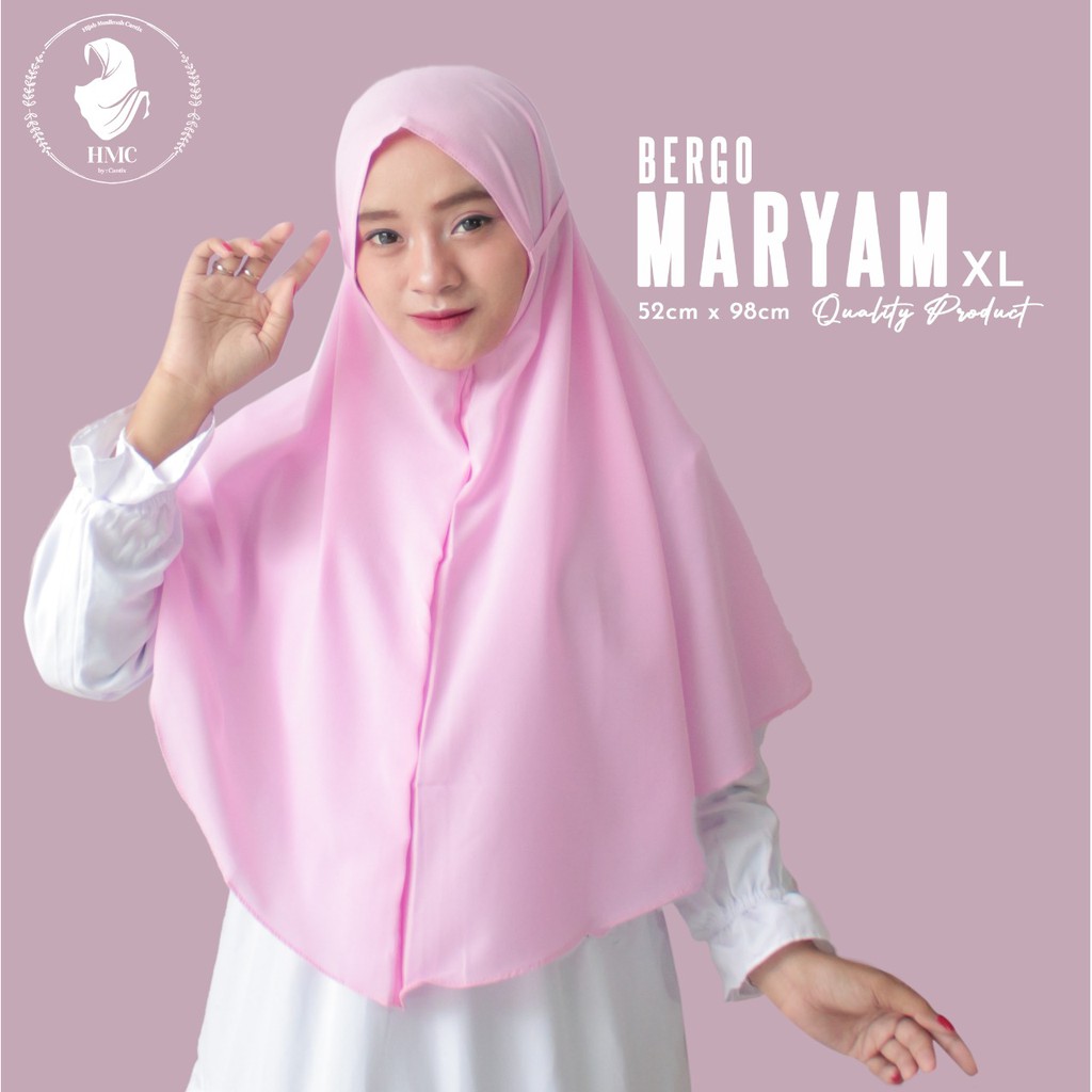 HIJAB MARYAM XXL ||  BERGO MARYAM DIAMOND ITALIANO XXL || JILBAB JUMBO-1