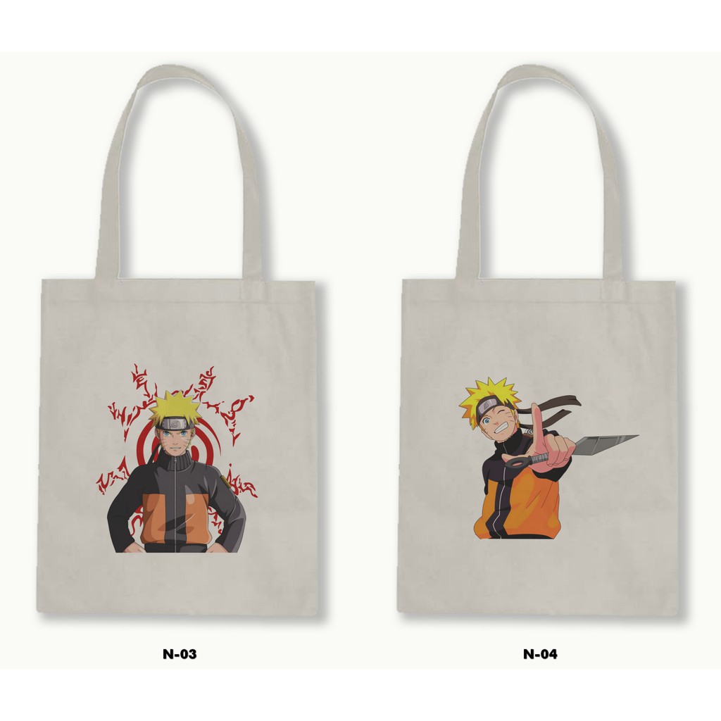 TOTE BAG BLACU  - NARUTO