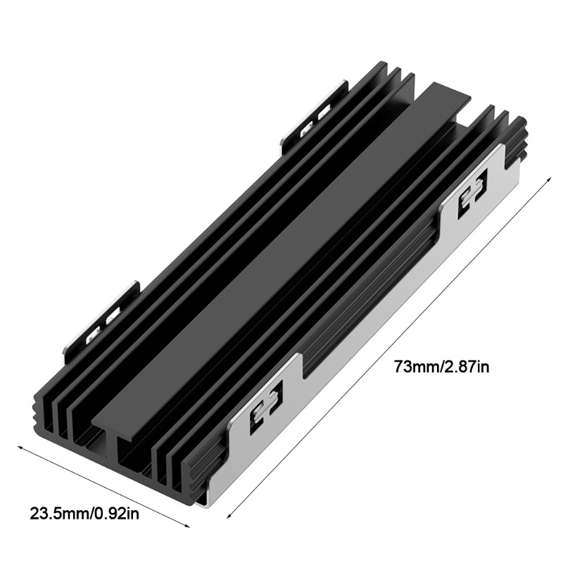 Btsg Heatsink Pendingin Hardisk M.2 2230 Bahan Aluminum Ukuran 73x23.5x10mm