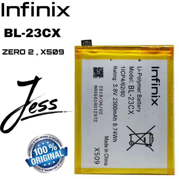 Baterai Battery Original INFINIX Zero 2 , X509 , BL-23CX , BL23CX