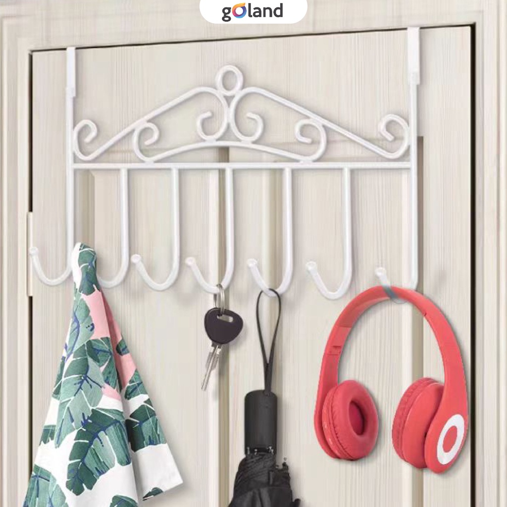 Goland Gantungan Belakang Pintu Gantungan dinding 7 Hook Modern Style