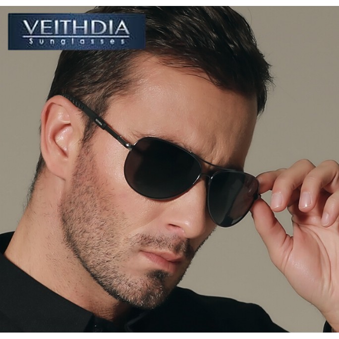 Veithdia Kacamata Aviator Polarized Sunglasses - ORIGINAL