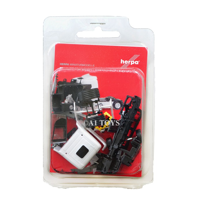 Miniatur Model Kit Truk Scania CR20 ND putih Minikit Herpa 7 cm 1:87