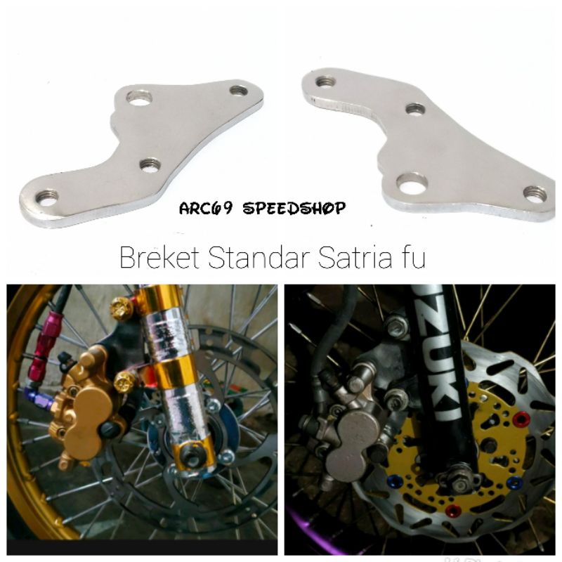 Breket kaliper Standar satria fu piringan cakram 220mm