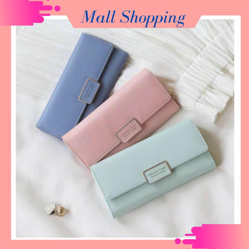 (COD) DOMPET LIPAT WANITA WALLET DOMPET LIPAT KULIT FASHION KOREA MALL SHOPPING