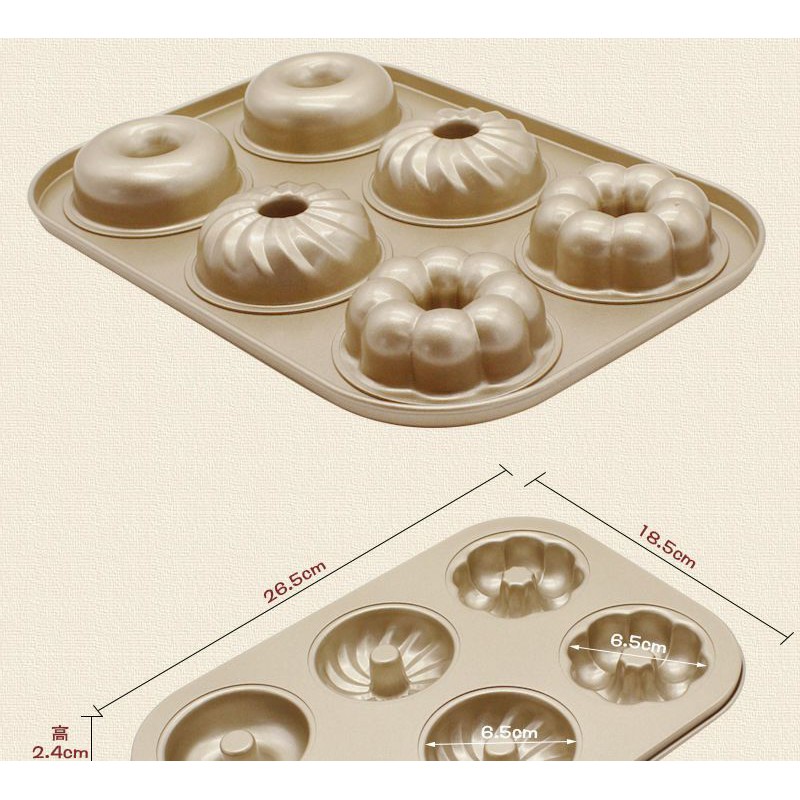 donut mould 6s bake pan / cake baking pan / loyang donat