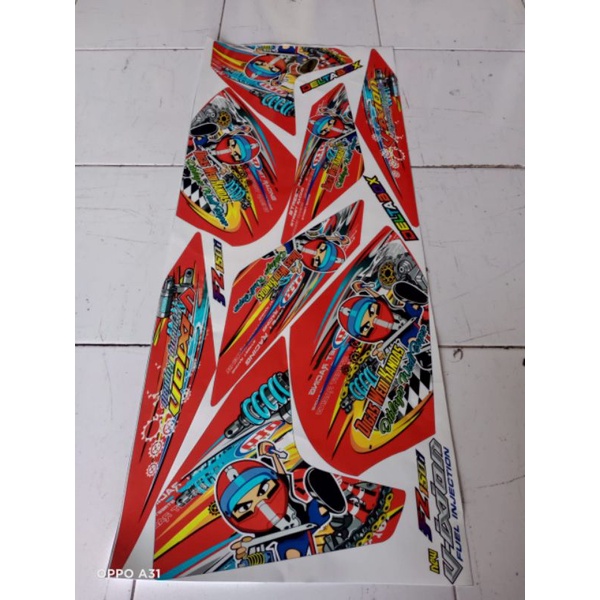(COD) Les sticker striping variasi Vixion new NVL racing Thailand custom