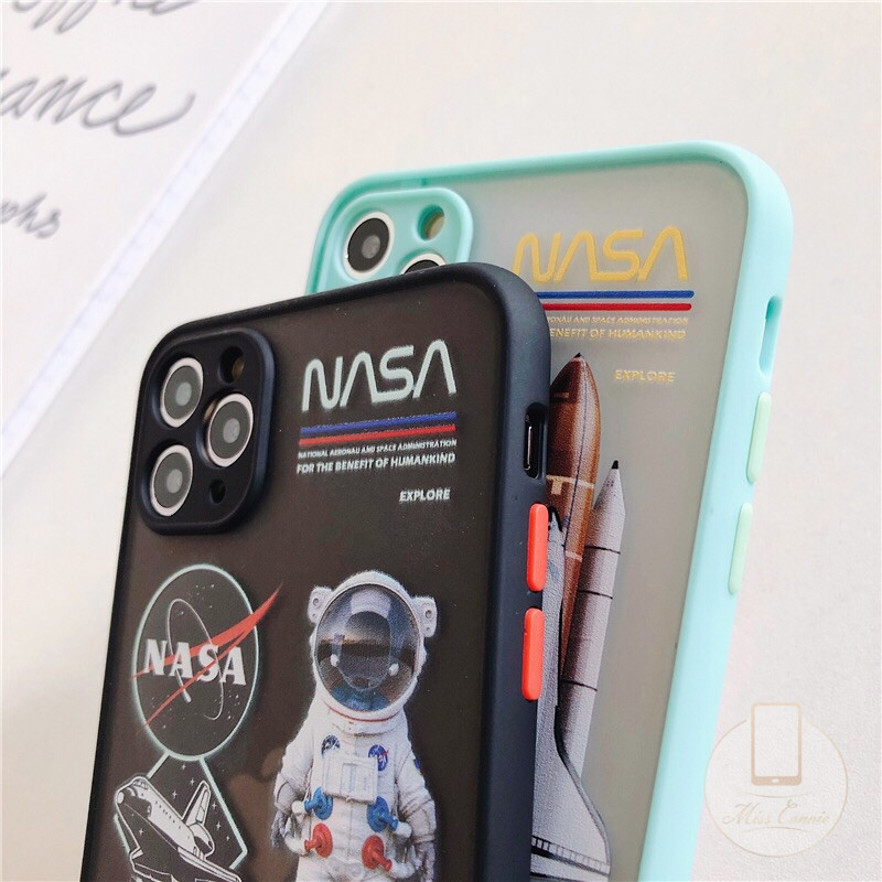 Casing Oppo Reno 5 Reno 4 F A54 A15 A15s A92 A53 2020 A3s A5 2020 A9 2020 A11 A1k A5s A11K A12 A33 2020 A7 A52 A72 A31 2020 F9 F9pro F11 Vivo Y30 Y50 Y15 Y12 Y17 Y30i Narzo20 Camera Protection Tide Brand NASA Skin Feel Phone Case-3