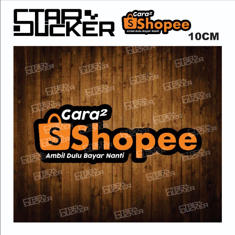 Jual sticker printing gara gara shopee ambil dulu bayar nanti Shopee
