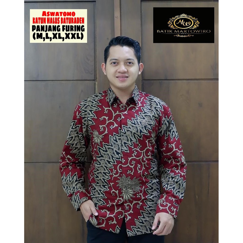 ASWATOMO MARTOWIRO KEMEJA BATIK PRIA LENGAN PANJANG PENDEK LAPIS FURING ATASAN BATIK PRIA MODERN RAJENDRA ABANG DEWA WANGSA PARANG ATI PARAMARTA PITOJIWO NAVY ASWATOMO GANESA KRISNAMUKTI KUNING  JOGLO UNGU  KADUNG KULINO KEMBANG KANGEN KRISNAMUKTI IJO