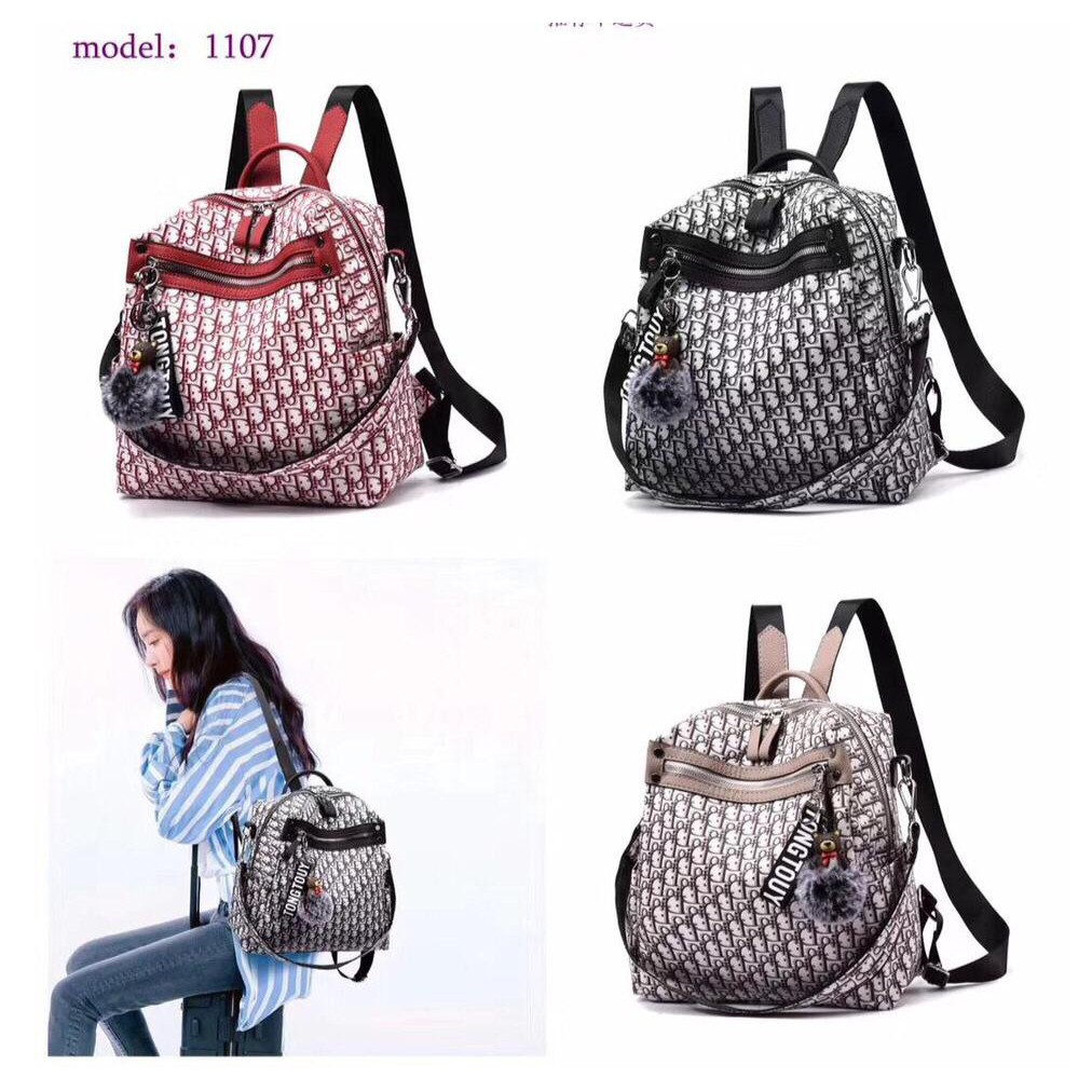 Ransel Dior Pompom 107 VIC multi fungsi RANSEL IMPORT TAS PUNGGUNG RANSEL MULTIFUNGSI TAS MURAH