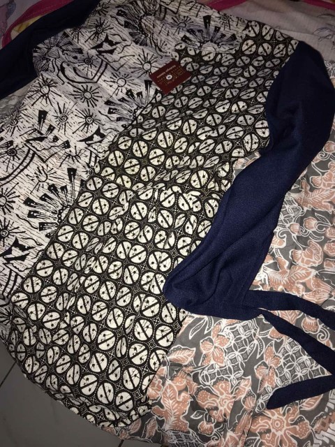 New Blouse Batik Kombinasi Moscrape Atasan Wanita Ekslusif Design