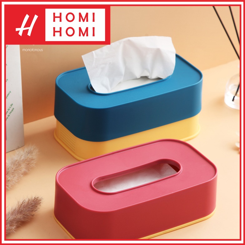 Homihomi Kotak Tissue Unik Plastik Serbaguna Tissue Box Decorative KT001