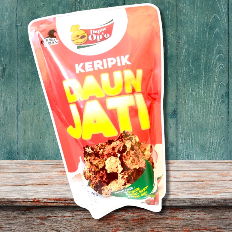 

keripik daun jati/ keripik rasa pedas bagor (bawang goreng)