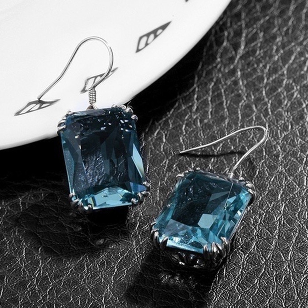 Hu Hu Hu Hu Hu Alat Bantu Pasang Kacamata♡ Anting Kait Gantung Wanita Hias Berlian Imitasi Besar Gaya Elegan Untuk Hadiah