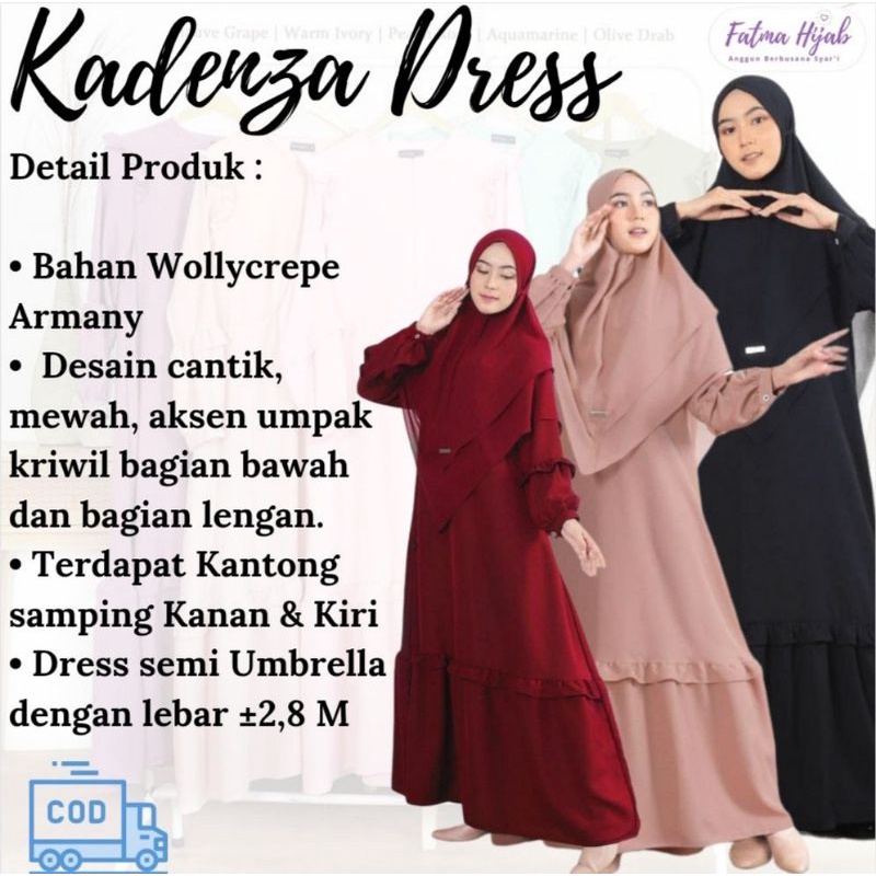 Gamis Dewasa | Kadenza Dress by WNJ [GAMIS SAJA]