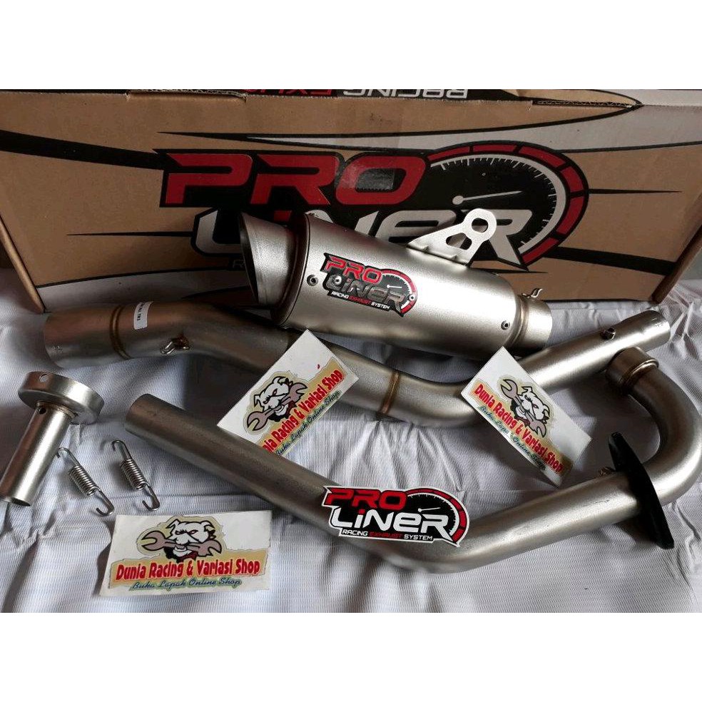 Terlaris Knalpot Pro Liner Mx King Tr-1 Titan Fullsystem