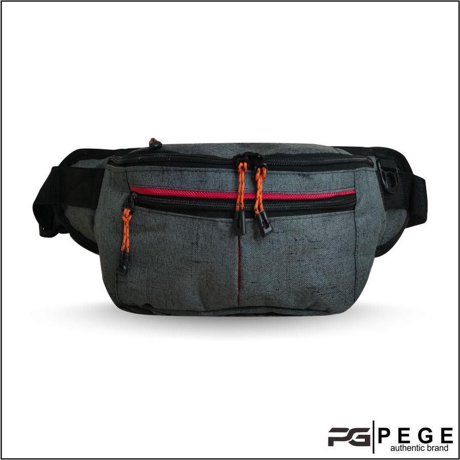 Tas Selempang Pria Waistbag PEGE Tas Pinggang Slempang Bahu Pria Trendy - PG 8832