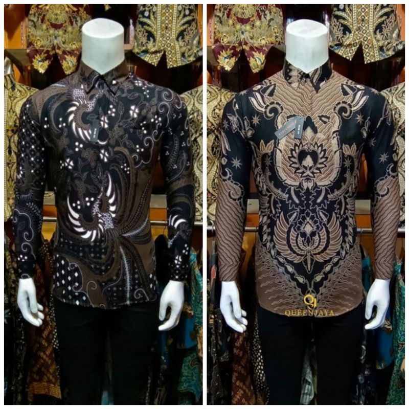 BAJU BATIK PRIA LENGAN PANJNAG KEMEJA BATIK SLIMFIT PRIA BATIK SLIMFIT