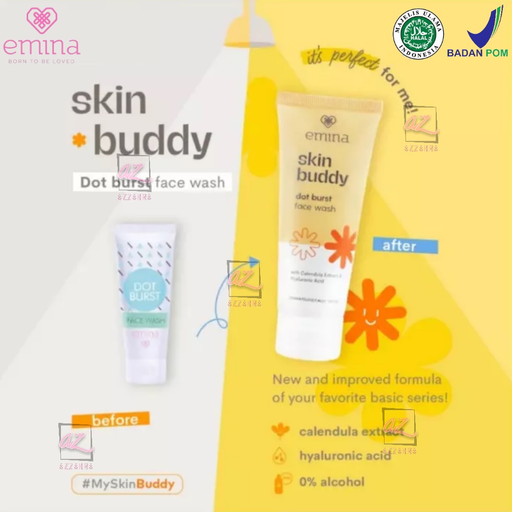 Emina Skin Buddy Toner | Micellar Water | Sun Protection | Dot Burst Face Wash | Bubble Up Face Wash