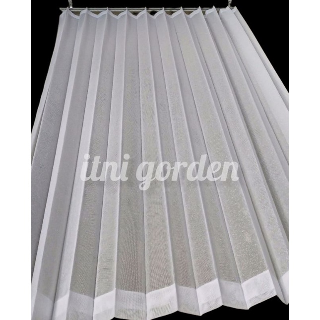 Vitrase Polos Salju / Daleman Gorden / Puring Gorden plisket Kawat S