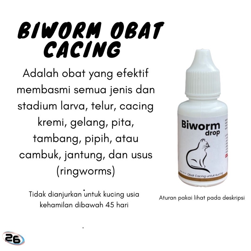Image of biworm obat cacing kucing #0