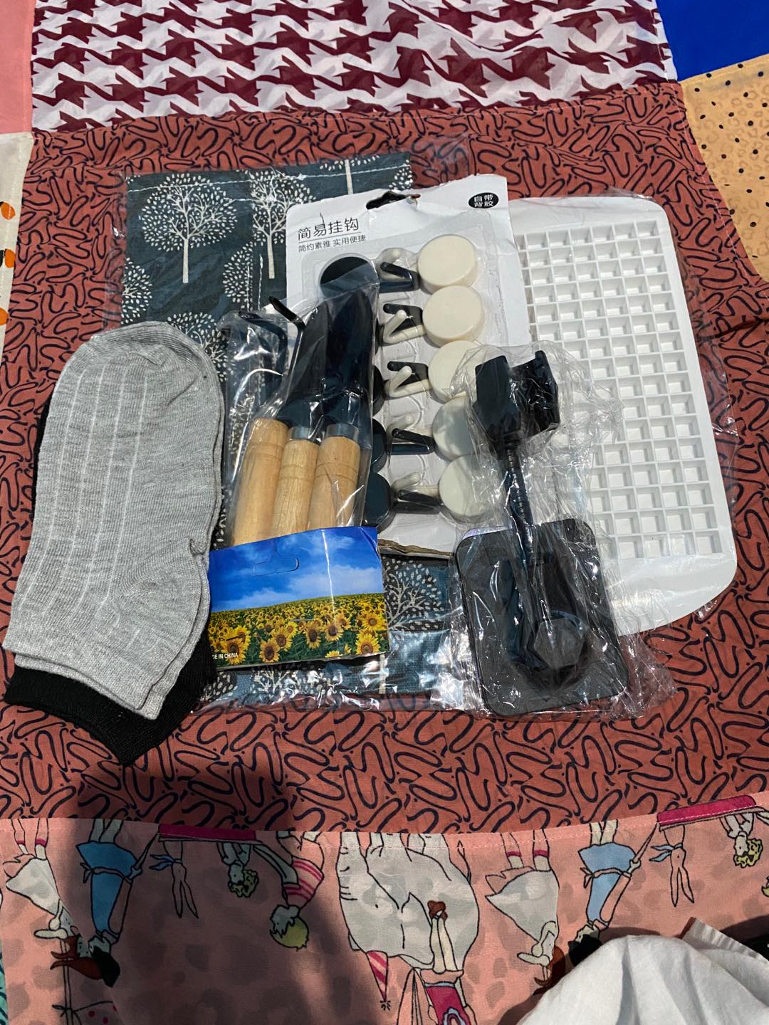 Gantungan 10 In 1 Tempel Dinding Kunci Dapur 1 Set Isi 10 Pcs Hook Handuk Baju