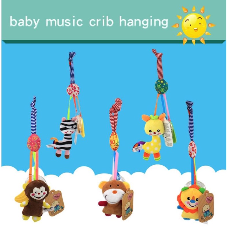 4in1 Mainan Gantungan Kerincingan Musik Rattle Teether Original Multifungsi